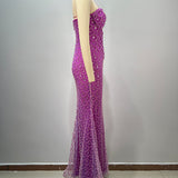Amethyst Royale Beaded Gown