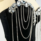 Crystal Cascade Corset Top