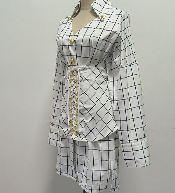 Striped Shirt Dress