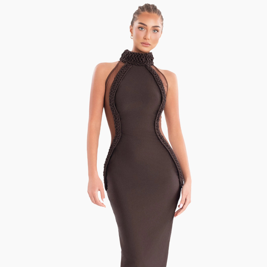 Braided Cocoa Gown
