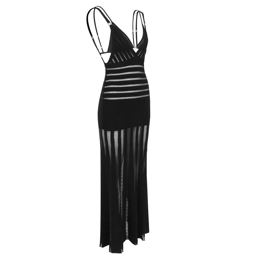 Shadow Stripe Knit Maxi
