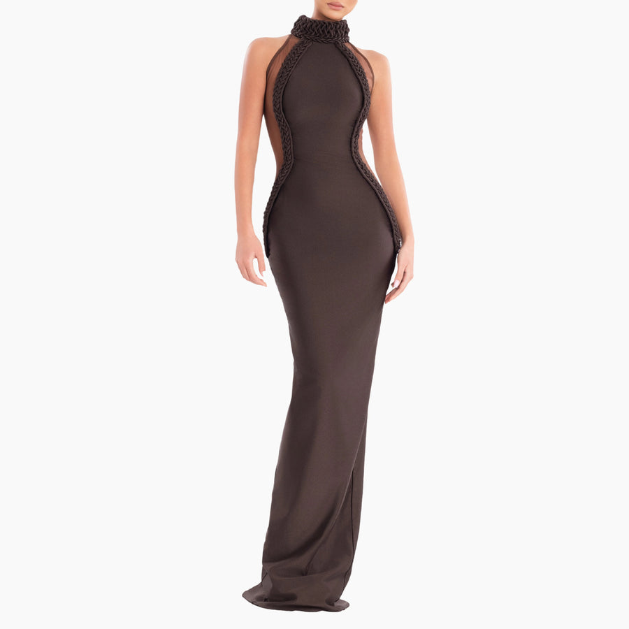 Braided Cocoa Gown