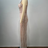 Crystal Mirage Nude Gown