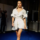 Striped Shirt Dress