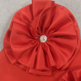 Rouge Column Satin Skirt