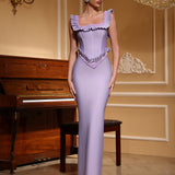 Lavender Duchess Maxi Dress