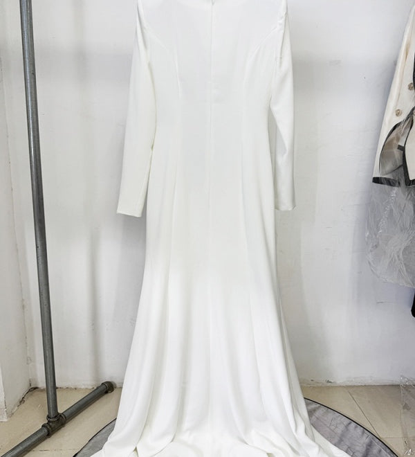 White Floral Maxi Gown
