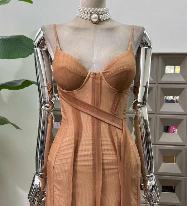 Nude Sheer Gown