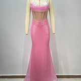 Pink Crystal Gown