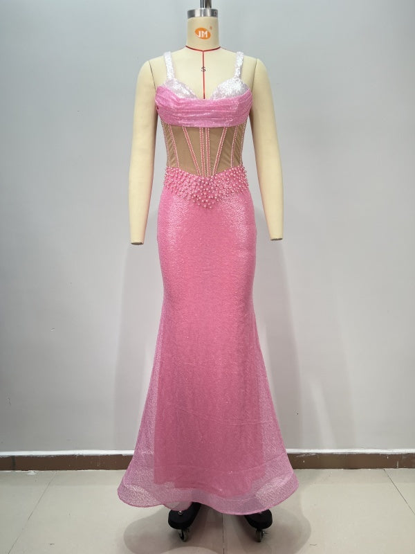 Pink Crystal Gown