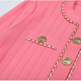 Rose Tweed Cropped Jacket