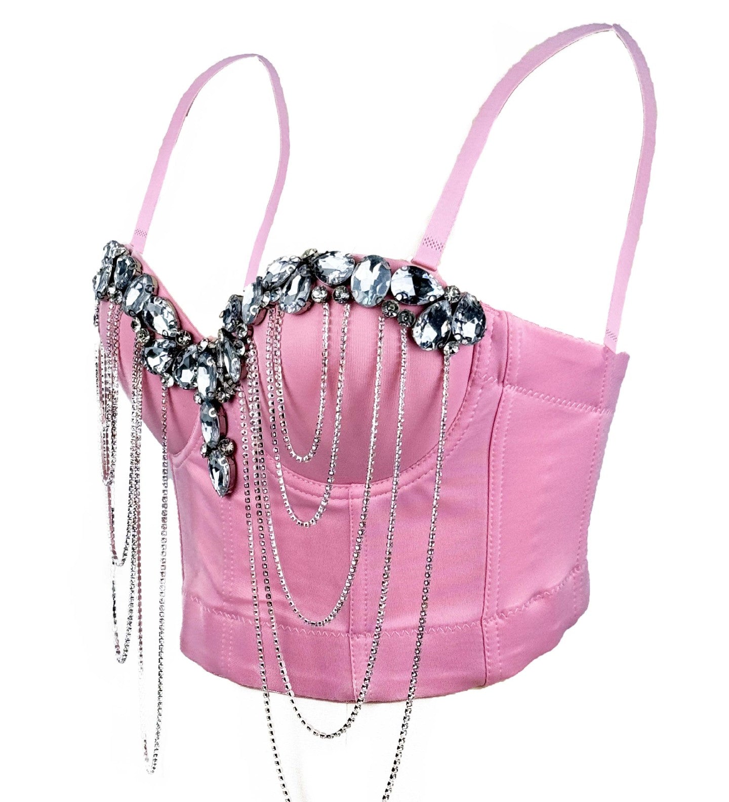 Crystal Cascade Corset Top