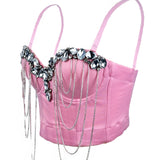 Crystal Cascade Corset Top