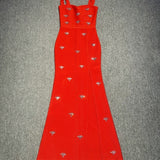 Red Slit Gown