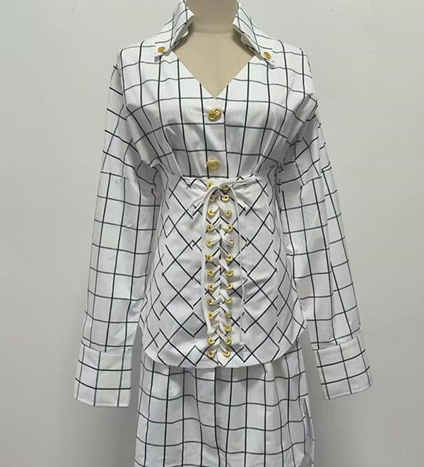 Striped Shirt Dress