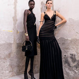 Shadow Stripe Knit Maxi