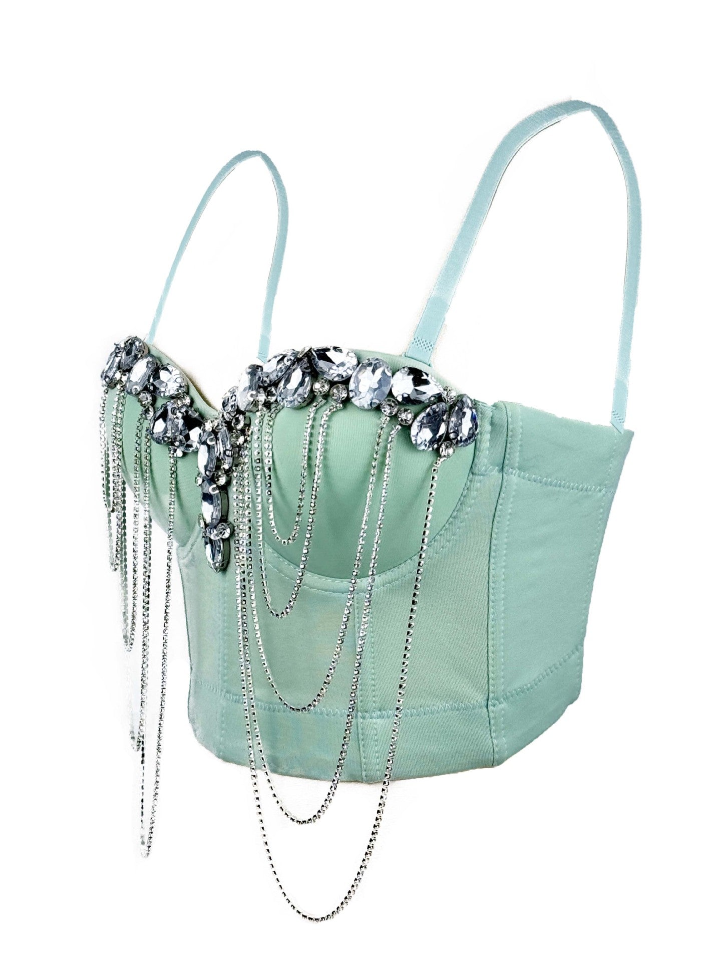 Crystal Cascade Corset Top