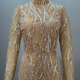 Golden Mirage Embellished Gown