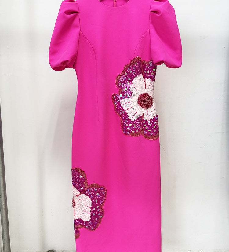 Fuchsia Bloom Dress