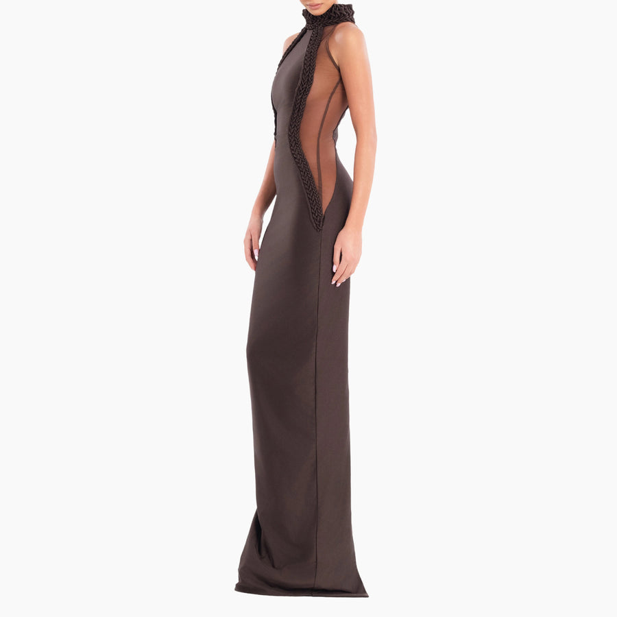 Braided Cocoa Gown