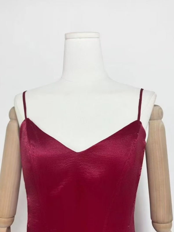 Burgundy Rose Mini Dress