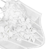 3D Floral Sculpted Corset Bodysuit