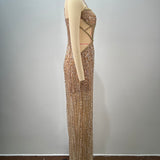 Golden Hour Cutout Sequin Gown