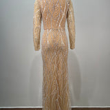 Golden Mirage Embellished Gown
