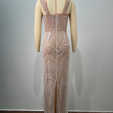 Crystal Mirage Nude Gown