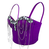Crystal Cascade Corset Top