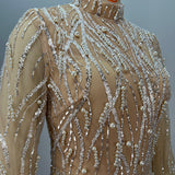 Golden Mirage Embellished Gown