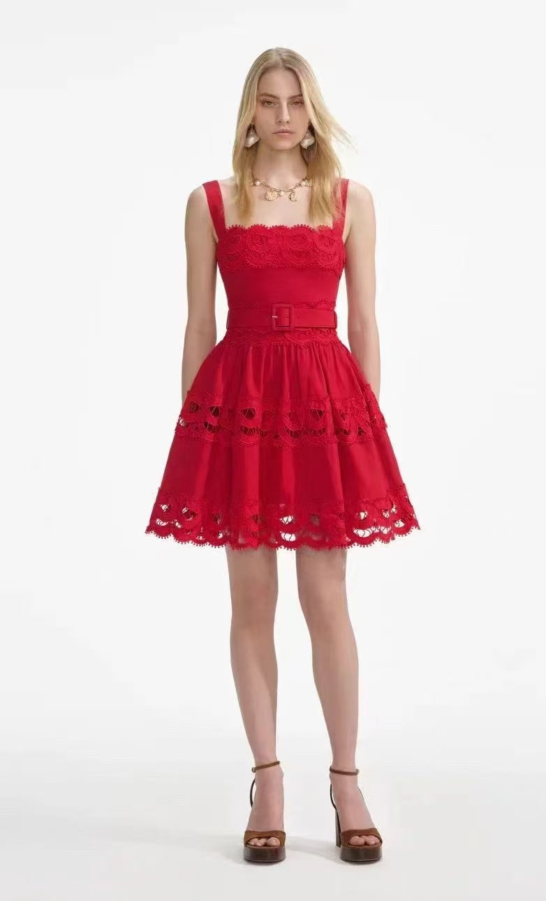 Ivory Bloom Eyelet Dress