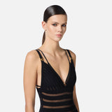 Shadow Stripe Knit Maxi