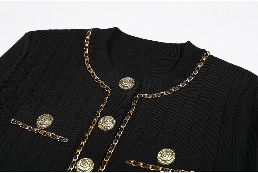 Rose Tweed Cropped Jacket