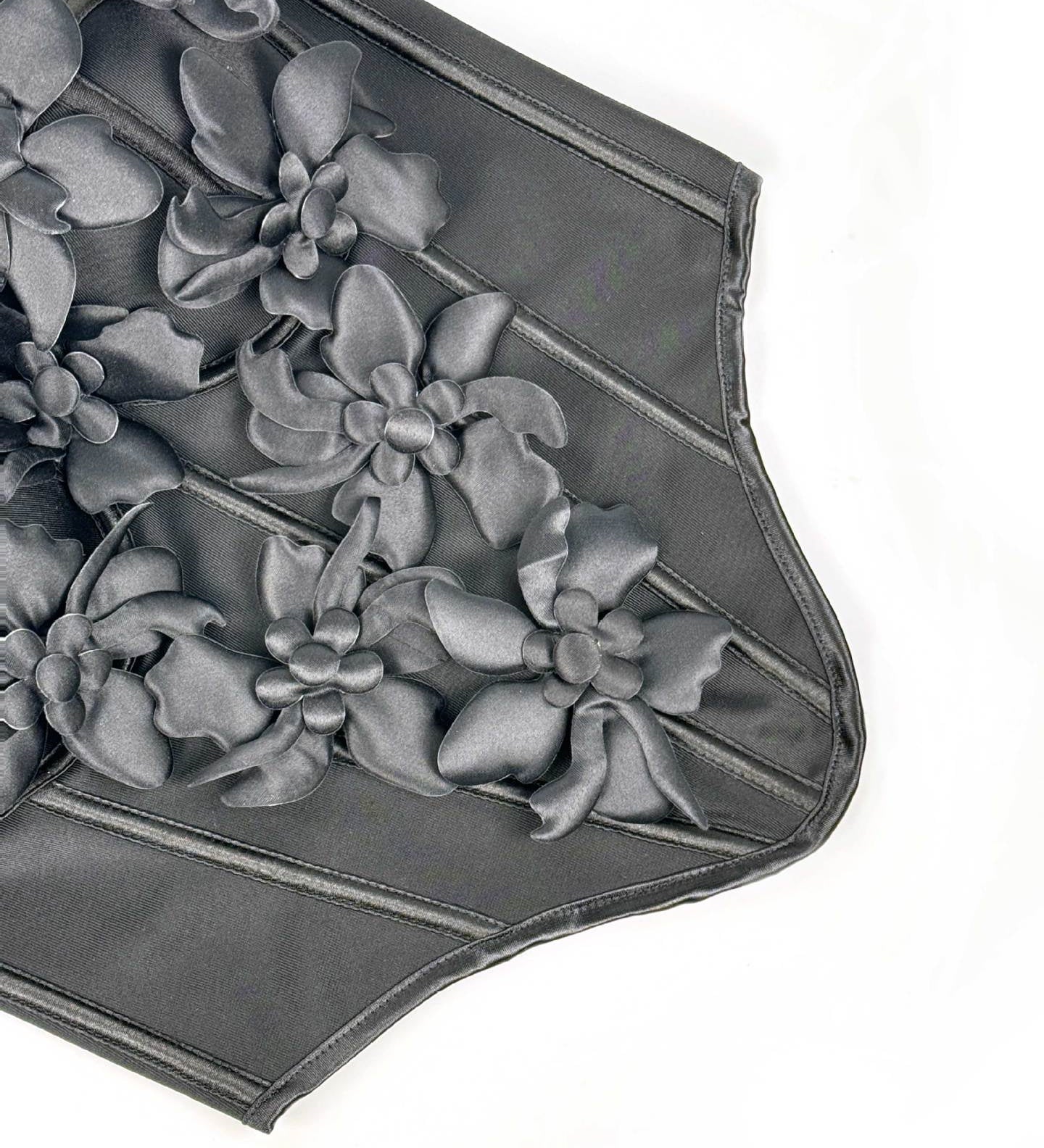 3D Floral Sculpted Corset Bodysuit