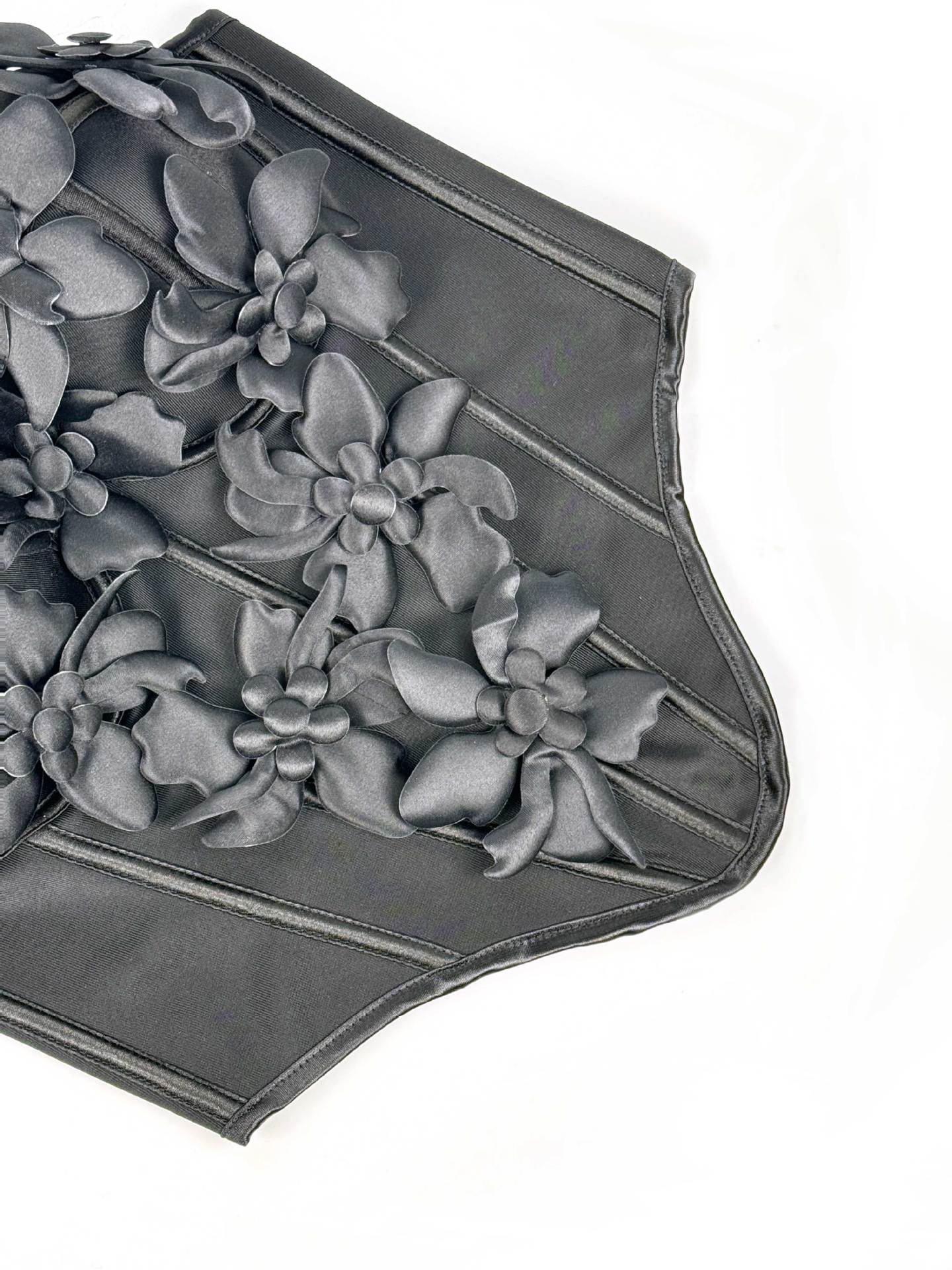 3D Floral Sculpted Corset Bodysuit