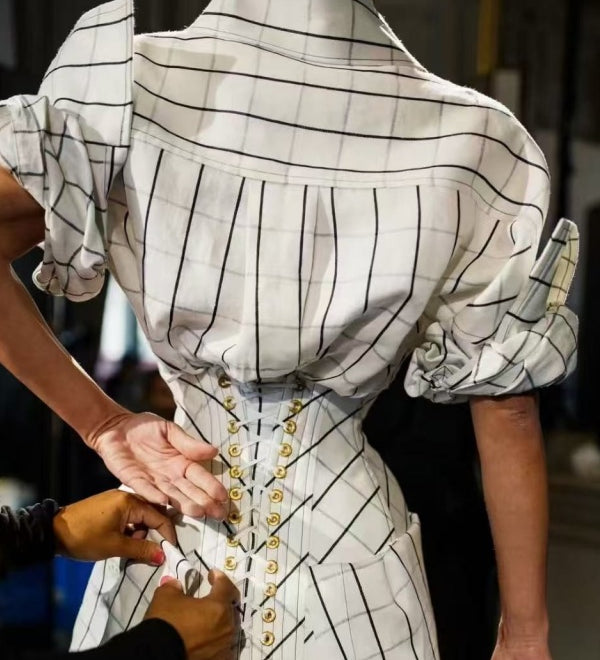 Striped Shirt Dress