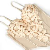 3D Floral Sculpted Corset Bodysuit