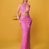 Pink Cutout Gown