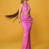 Pink Cutout Gown