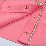 Rose Tweed Cropped Jacket