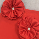 Rouge Column Satin Skirt