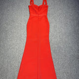 Red Slit Gown