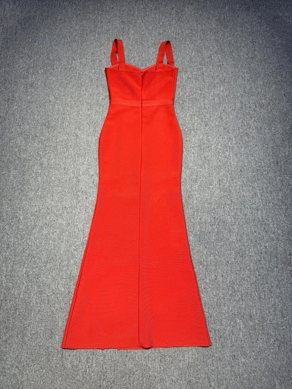 Red Slit Gown