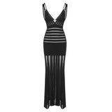 Shadow Stripe Knit Maxi