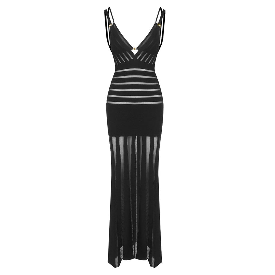 Shadow Stripe Knit Maxi