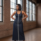 Jade Denim Maxi Dress