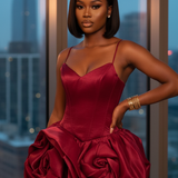 Camille Rose Mini Dress