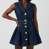 Hélène Denim Mini Dress