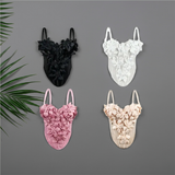 3D Floral Sculpted Corset Bodysuit